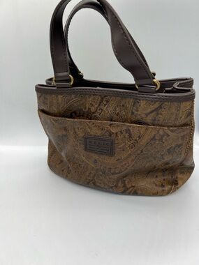 Relic Brown Paisley Print Tote Bag
